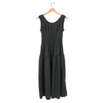 Rails  Anastasia Black Sleeveless Tiered Poplin Ruched Dress S Photo 6