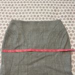 BCBGMAXAZRIA 100% Soft Gray Wool Tulip Flared Pencil Skirt Size 0 Art Deco Photo 10