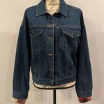 BKE  denim jacket with plaid wool blend back detail M Photo 3