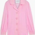 Moschino NWT  pink Heart-Shaped Buttons Silk Blouse Photo 0