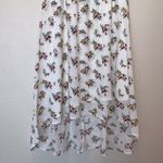 Natural Couture white floral layered wrap midi skirt Photo 2