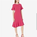 Adrianna Papell  Women's Knit Crepe Ruffle
Midi Dress Size 10‎ Photo 3