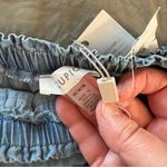 cupio Cupid Smocked Waist Cotton Chambray Skirt. Size Medium. Photo 3