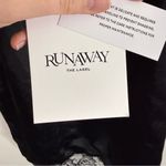 RUNAWAY THE LABEL NWT Claudelle Black Satin Mini Dress Small Photo 7