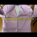 EXPRESS  Y2K Women’s linen blend Blazer pink purple office business New Sz 10 Photo 10
