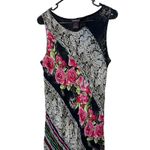 Francesca's Francesca Rose Y2K Maxi Dress Women Size M Sleeveless Snakeskin Rose Print Lined Photo 1