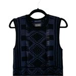 Scotch & Soda NWT Fringe Hem Knit Navy Midi Dress Sz M Photo 4