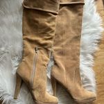 Michael Kors Adena Slouch Tan Suede Leather Knee High Boots ~ Size 7.5 Photo 0