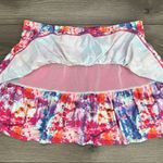 Lucky in Love Shockin' Radiance Ruffle Tiered Multicolor Skirt Skort Size Small Pink Photo 3