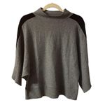 Karen Millen  GRAY WOOL CASHMERE MOCK NECK DOLMAN SWEATER Photo 0