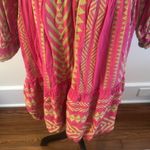 Anthropologie Maeve By  Dominique Tunic Dress Pink Yellow Bright Small Petite Photo 6
