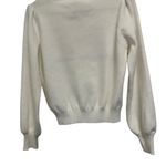 ME‎ Makeover Essentials Cream Sweater with Bow Accent White Photo 2