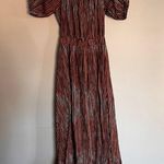 Ramy Brook NWT  Megan Striped Maxi Dress Cut Out Puff Sleeve Size Small Photo 7