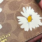 Coach Authentic Signature floral coated canvas/leather zip wristlet Photo 4