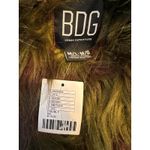 BDG Urban Outfitters  Denim Jacket Green Faux Fur Trim Size M/L NWT Photo 4