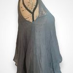 Free People  FP ONE Women's Gray Lace Sleeveless Boho Tunic‎ Top XS | EUC Photo 3