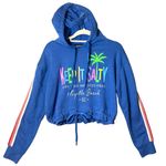 Myrtle Beach Hoodie Womens XL Blue Keep It Salty Long Sleeve Drawstring Hem Photo 0
