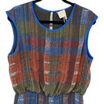HD in Paris Anthropologie Colorful Plaid Patchwork Sleeveless Midi Dress Size 10 Photo 3