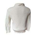 AG Adriano Goldschmied Ribbed Cotton Casmere Blend Mock Turtleneck Sweater, Sz S Photo 1