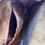 Cream and Tan Crossbody Bag with Structured Design Photo 5