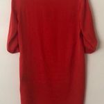 Target coral red satin high low dress Photo 4