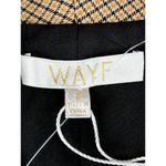 WAYF  Houndstooth Blazer Jacket Double-Breasted Womens Size S Brown & Tan Wool Bl Photo 3