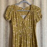American Eagle  Yellow Dress XS Floral Design Women’s Clothing Casual Summer Photo 1