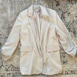 Philosophy NWOT  Women’s Open Front Blazer Tan Size Medium Photo 0