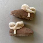Jessica Simpson Faux Shearling Ankle Bootie Slippers Photo 4