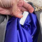 Henri Bendel Lg Gray Nylon JETSETTER Convertible Backpack Crossbody Gold Hardwar Photo 9