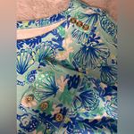 Lilly Pulitzer  Blue and Green Floral Top Photo 4