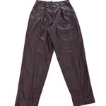 BLANK NYC Pants Women 25 Brown Shake Faux Leather High Rise Ankle Photo 1