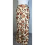 Charter Club Women’s Silk Floral Earth Tones Cream Maxi 16 Photo 1