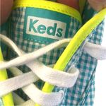 Keds Like New  Gingham and Polka Dot Sneakers Blue White Size 8 Photo 7