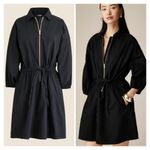 J.Crew Cinched zip-up Mini dress in drapey cotton Photo 1