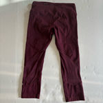 Lululemon Pace Rival Crop leggings *22" Dark Adobe maroon size 6 Photo 3