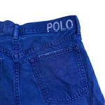 Polo Ralph Lauren High Rise Denim Shorts Blue Frayed Hem Women's Size 29 Photo 3