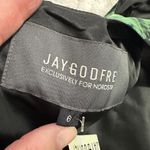 Jay Godfrey Size 6 Green Black Abstract Sheath Dress Cocktail Party City Wedding Photo 7