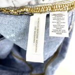 Loft Blue Diamond Print Cut Off Denim Shorts Photo 4