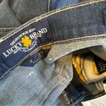 Lucky Brand Sweet N Low Bootcut Jeans Sz 4 Dark Wash Raw Hem Photo 12