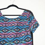 Tracy Reese Plenty by Multicolored Aztec Printed Mini Dress Size 10 Photo 1
