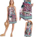 Anthropologie By Amelia Italy Amalfi Coast Print Shift Dress Size Small Photo 2