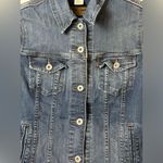 Levi's Levi’s Strauss Co Woman’s Denim Blue Collared Button Up Jean Jacket Size Small Photo 1