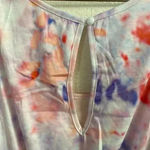 🆕Lightweight Lavender Peach Tie Dye Romper M🆕 Orange Size M Photo 7