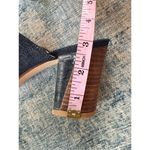 Nine West  Blue Denim Gemily Block Heel Peep Toe Mules Size 7.5 Photo 7
