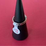 Bomb Party RBP6143 “I’m Better Now” Sapphire/Quartz on Rhodium Size 10 Ring NWT Photo 2