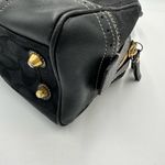 Coach Hampton black canvas leather shoulder bag Vintage Photo 7