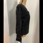 Madewell  Denim Black Side-Laced Top Photo 4