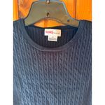 Michael Kors Black Knit Sleeveless Top Tank Cable Knit Ribbed‎ size Medium Photo 2
