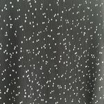 ZARA  polka dot blouse black white tie sleeves size medium crepe Photo 5